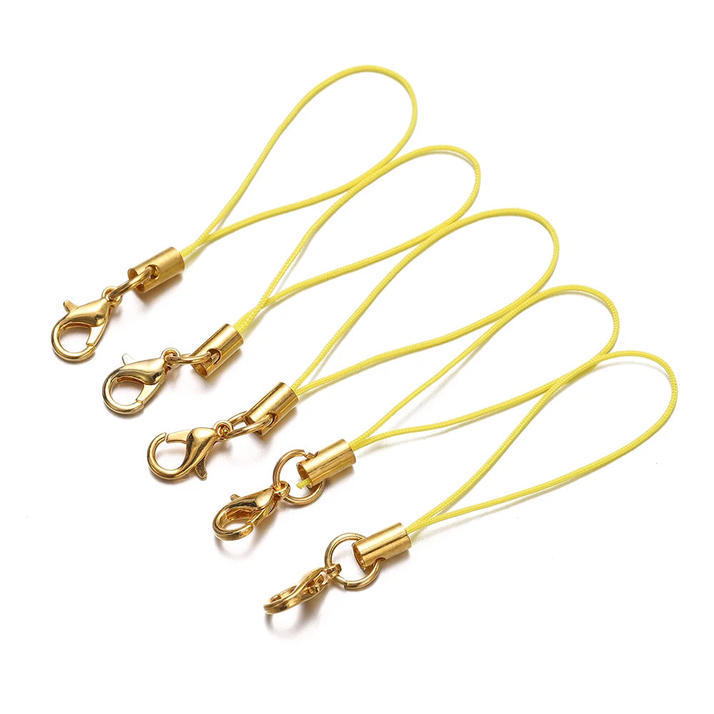 Keychain Cords with Lobster Clasps Lanyard Straps DIY Jewelry Making
