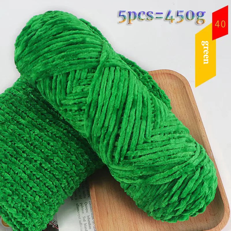 Yarn, Fine Chenille for Sweaters, Scarves, Hats, Rugs & Cushion Crafts