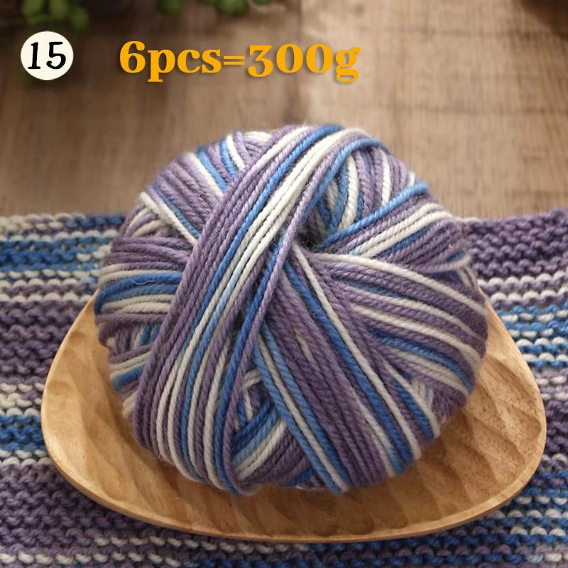 Yarn, Gradient Colors for Crochet Sweaters, Gloves, Scarves & Craft Charms