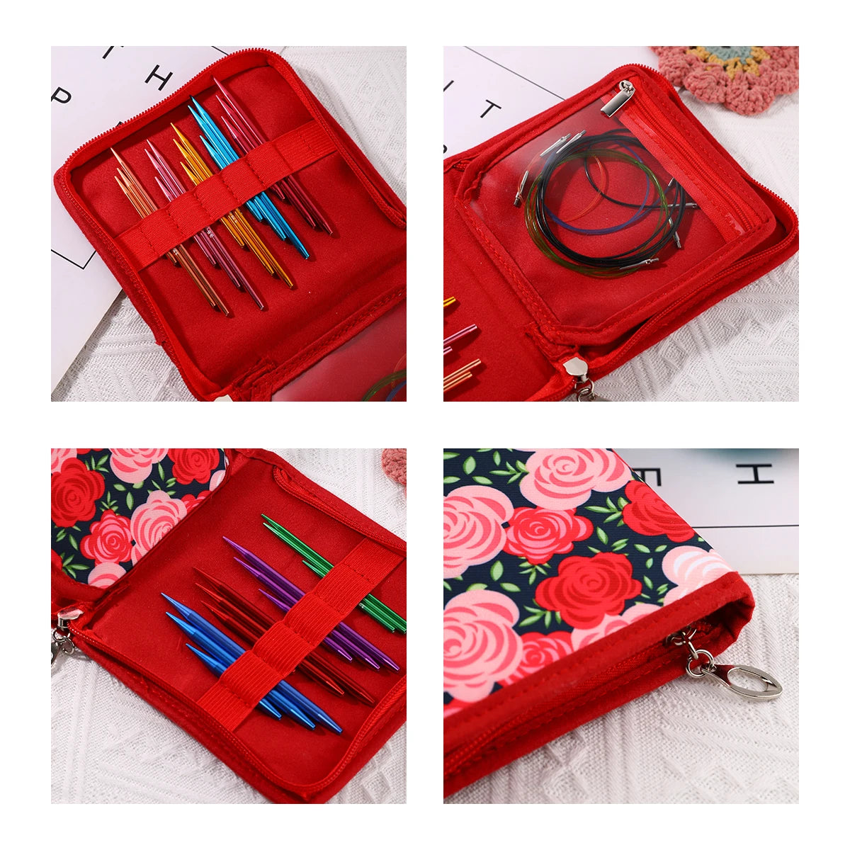 Crochet Hook Set with Storage Bag for Beginner Needlecraft Projects