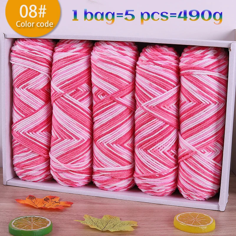 Yarn, Color Gradient for Knitting Sweaters, Scarves, Hats & Handmade Gifts