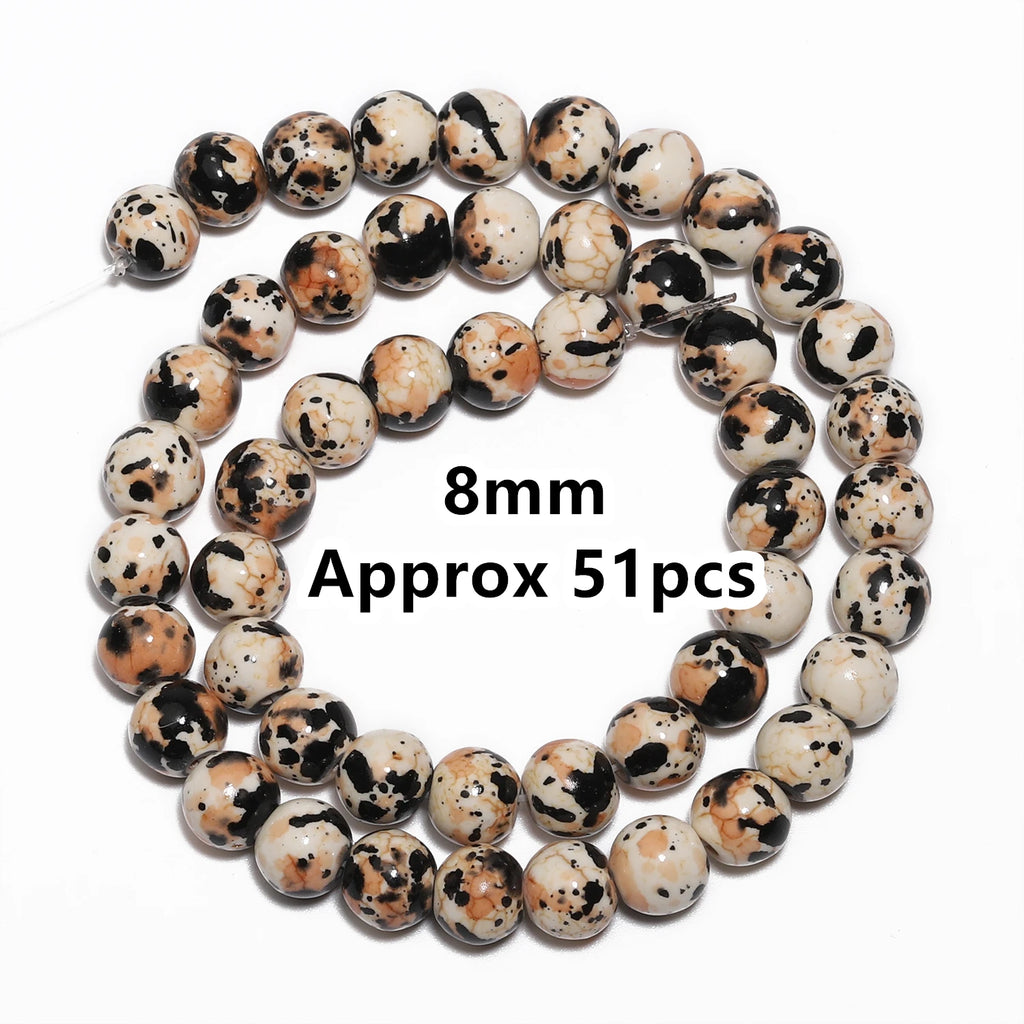 Stone Beads Colorful Round Howlite Turquoise Styles for DIY Jewelry Making