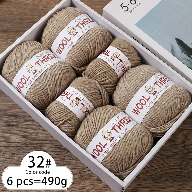 Yarn, Medium-Coarse for Knitting Sweaters, Scarves, Hats & Winter Crafts