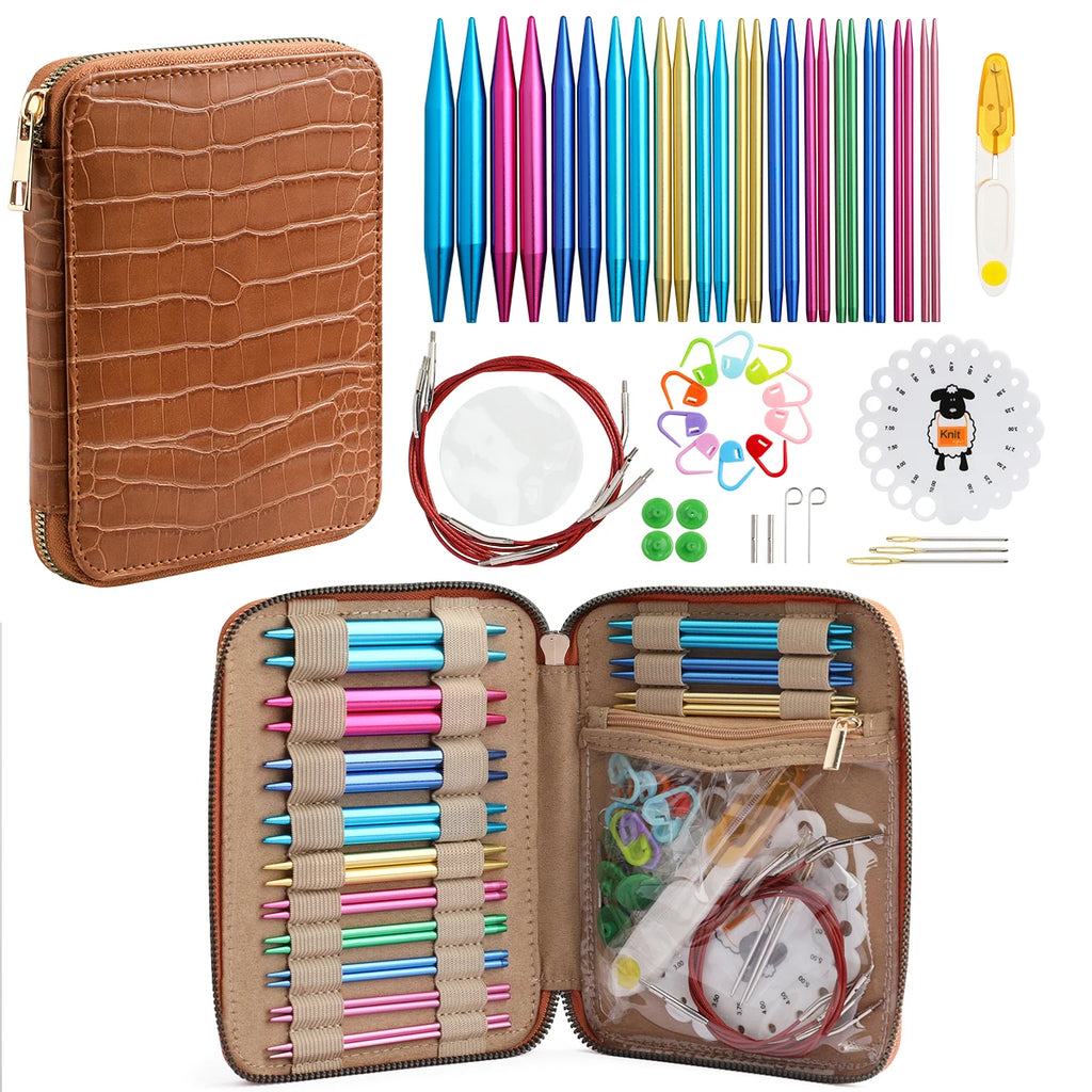 Crochet Tool Set, Hooks & Needlecraft Accessories for Handmade Yarn Crafts