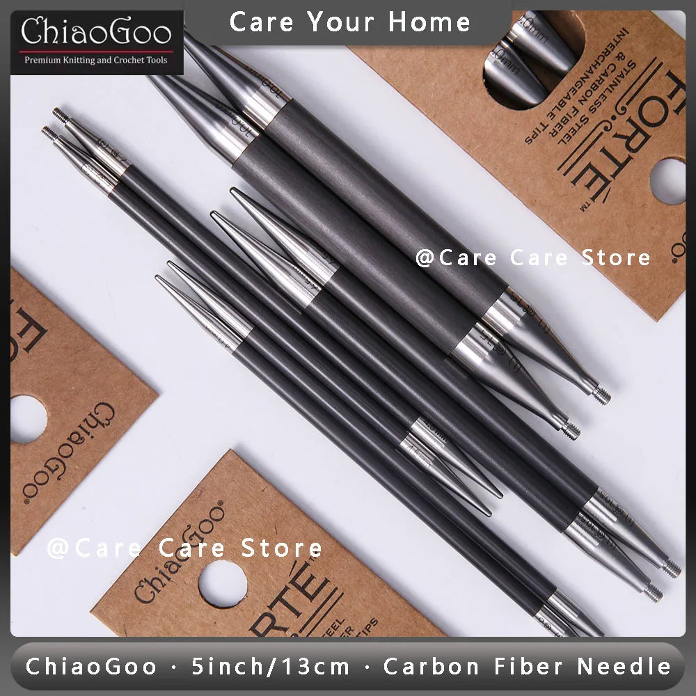Knitting Needle Tips, ChiaoGoo FORTE for Interchangeable Needlecraft Tools