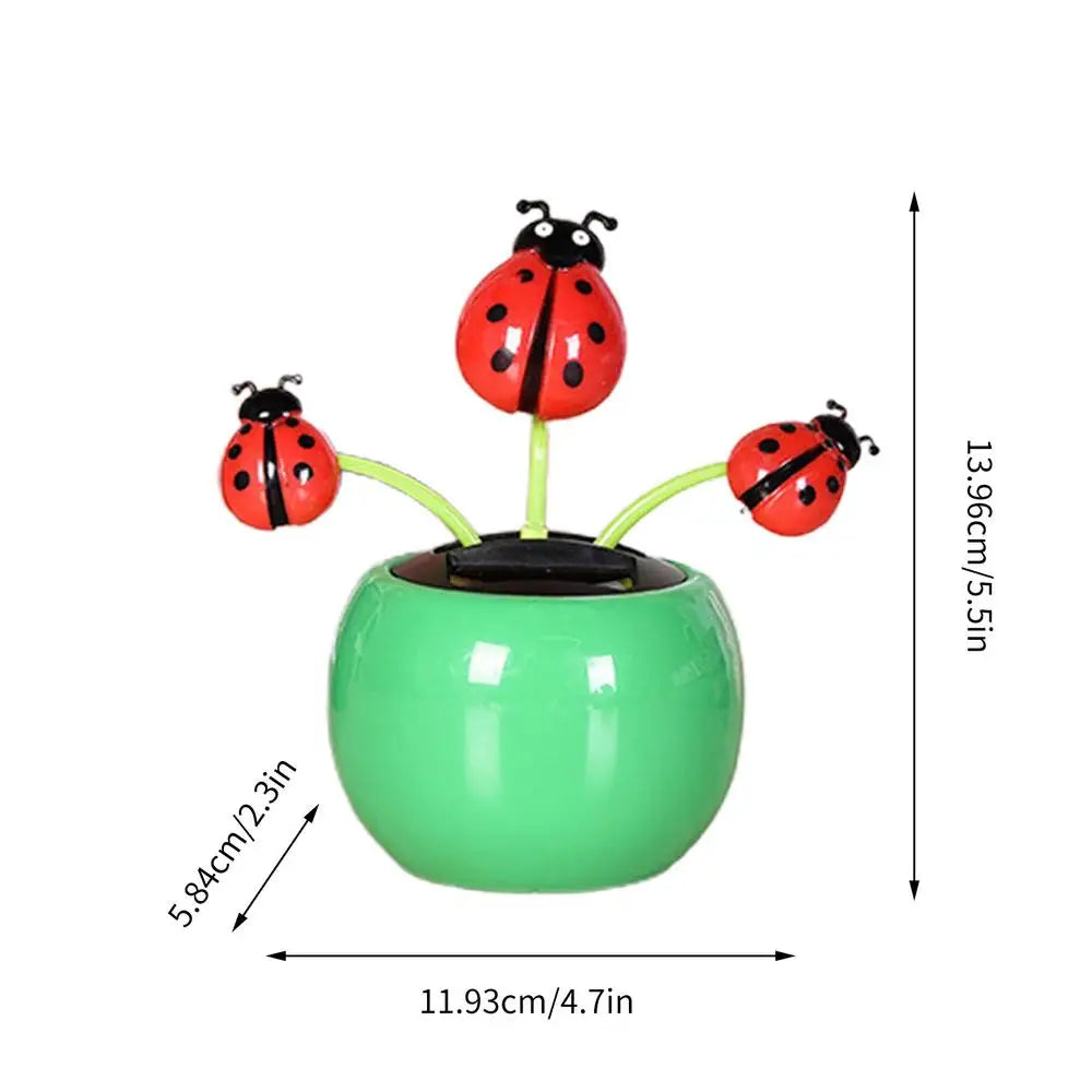Solar Toy Sunflower Ornaments Dancing Car Dashboard Ornament Decoration