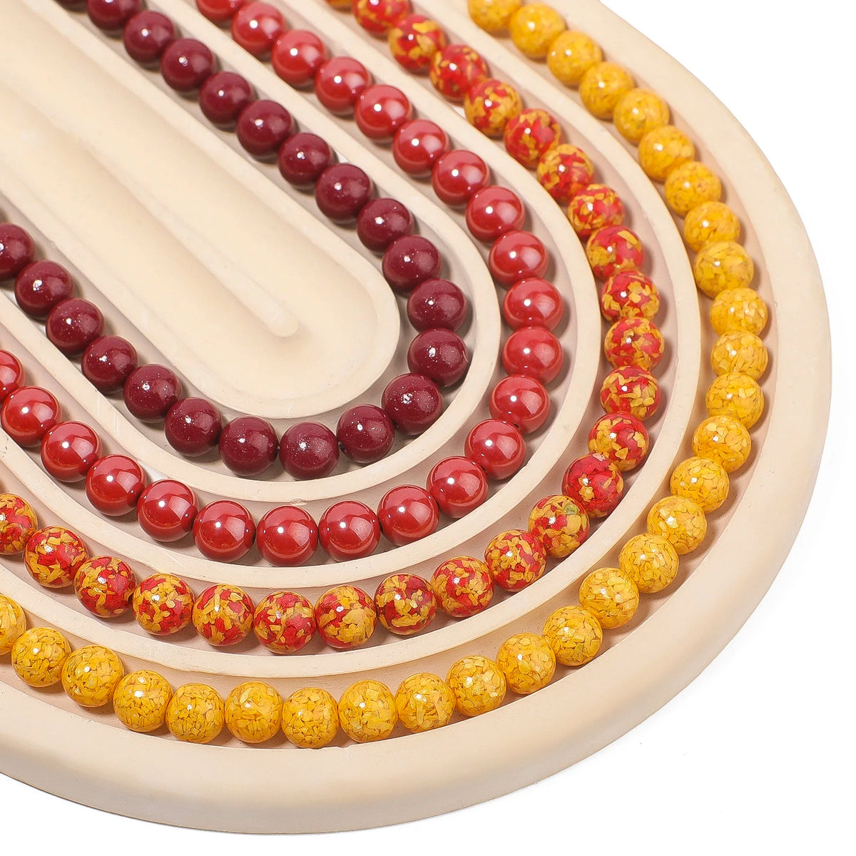 Stone Beads Cinnabar-Style Jade-Style Purple Golden Emperor Realgar Craft Beads