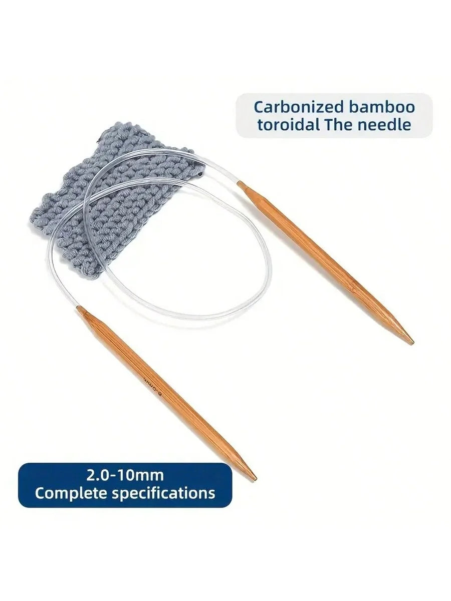 Knitting Needles, Wooden Circular for Handmade Sweaters, Scarves & Socks