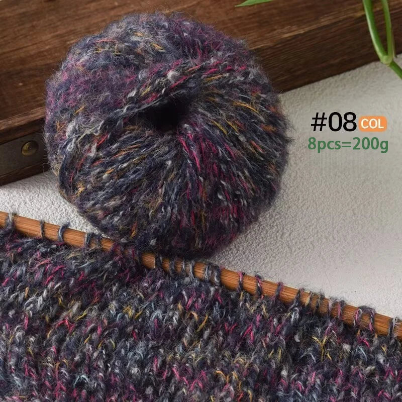 Yarn, Colorful Textured for Sweaters, Shawls, Coats, Scarves & Crochet