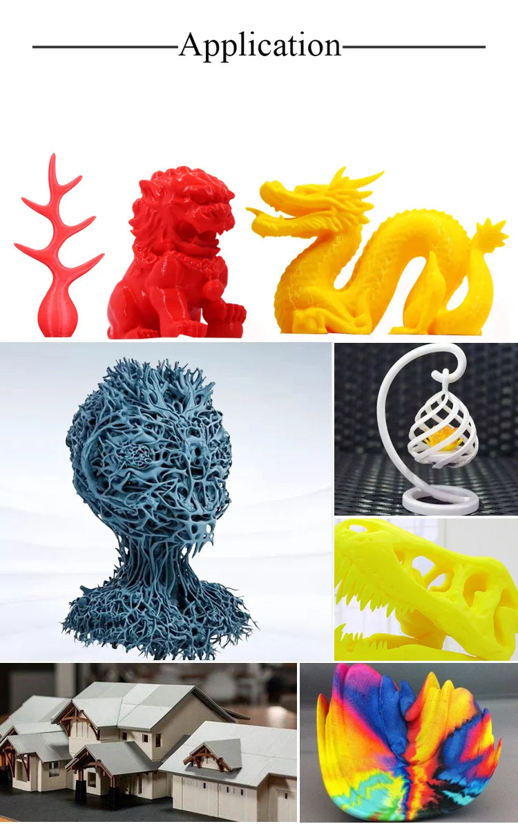KINGROON 10KG PLA Filament PETG 3D Filament 1.75mm For 3D Printer Filament 10 Rolls/Set Mixed Colors and Materials FDM Printing Fast Ship
