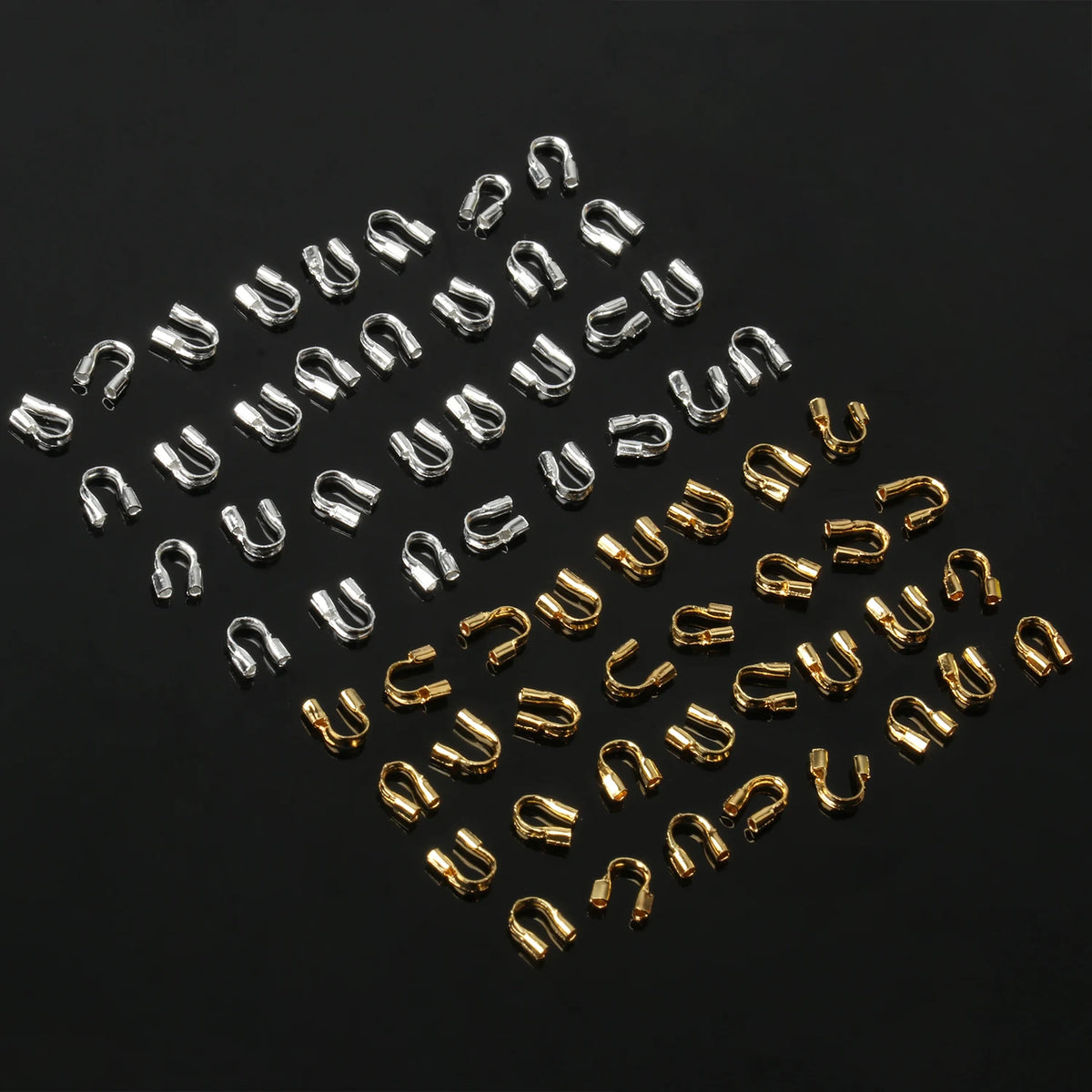 Wire Guards Gold-Tone U-Shape Beading Protectors DIY Jewelry Making