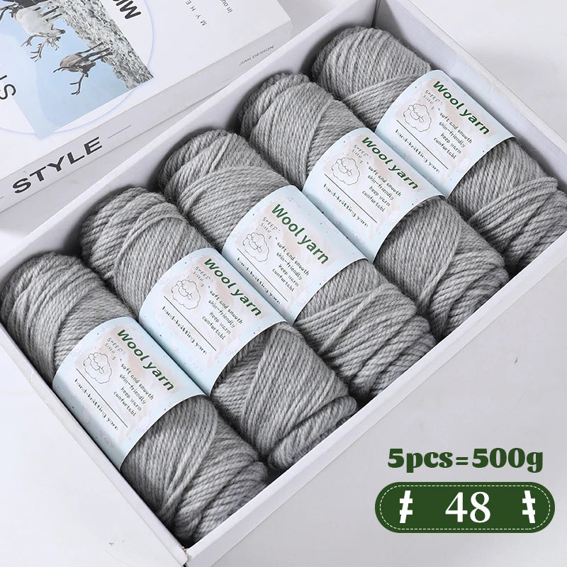 Yarn, Thick Rainbow Gradient for Coats, Scarves, Gloves & Creative Knitwear