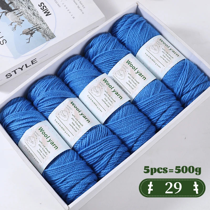 Yarn, Thick Rainbow Gradient for Coats, Scarves, Gloves & Creative Knitwear