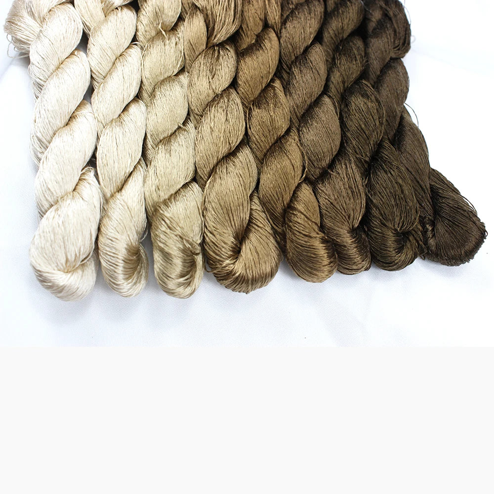 Embroidery Thread, Brown Colors for Hand Embroidery & Needlecraft Projects