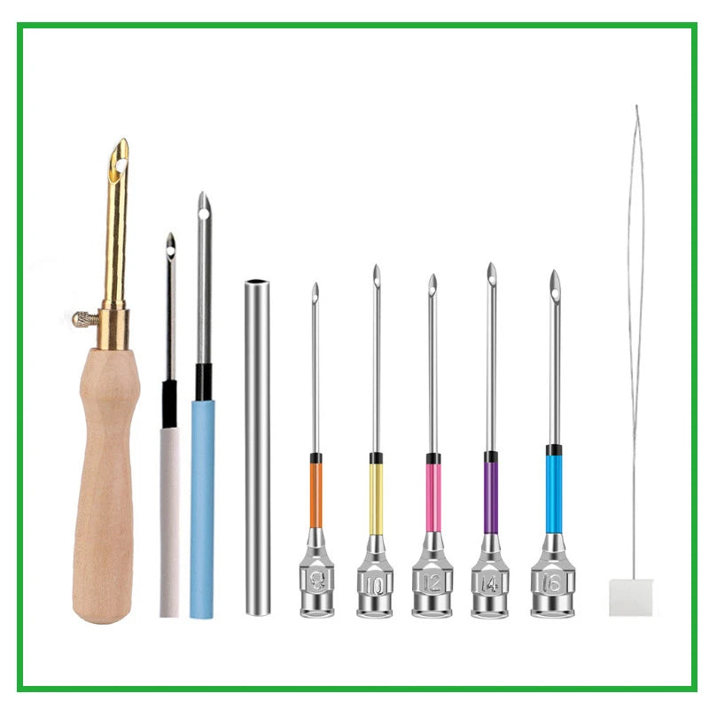 Punch Needle Tool Set, Adjustable Embroidery Pen for Beginner Yarn Crafts