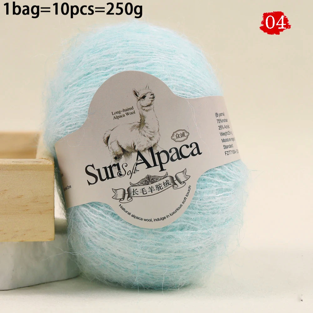 Yarn, Long-Pile Multicolor for Sweaters, Gloves, Shawls & Decorative Crafts