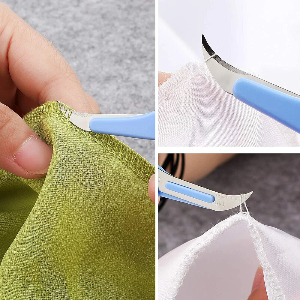 Seam Ripper Set with U-Shaped Thread Snips for Sewing & Embroidery Crafts