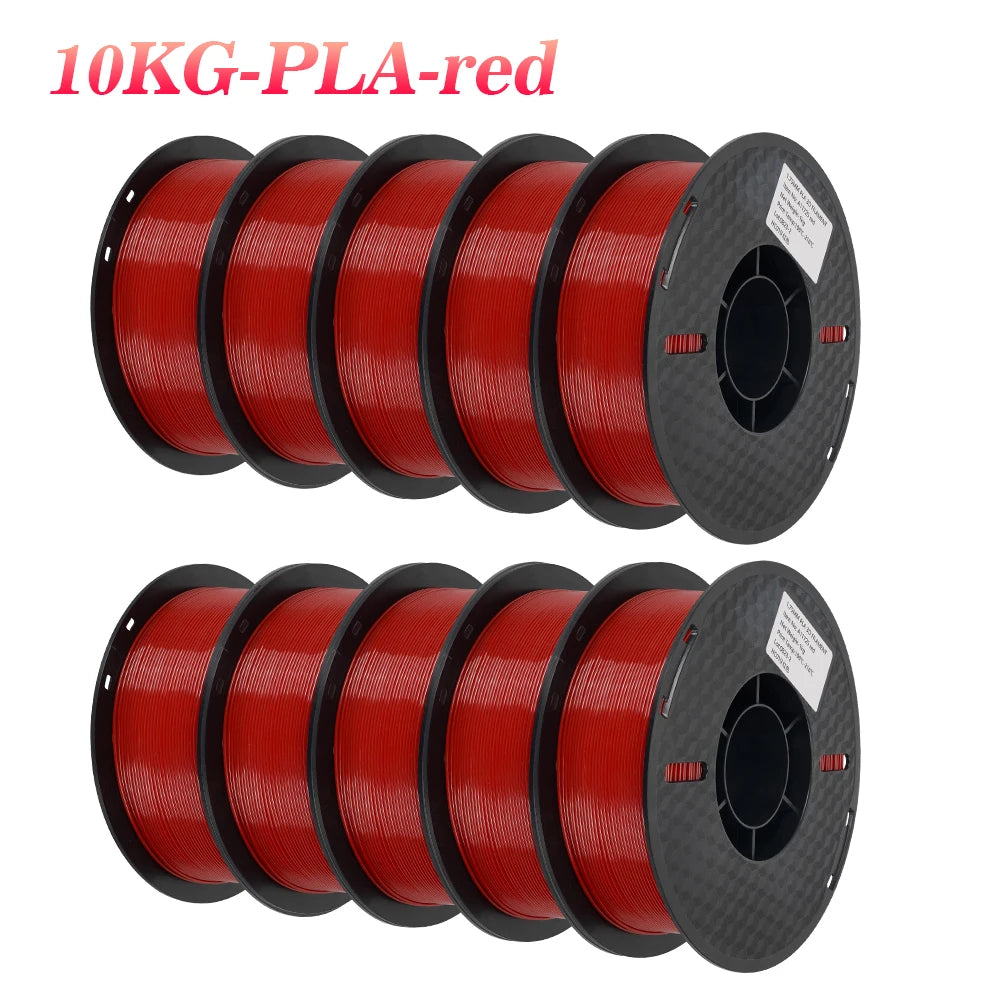 KINGROON 10KG/22LBS Multicolor PLA Filament 1KG/Roll 1.75mm For 3D Printer Material for 3D Printing 3D Printer Filament Free Shipping