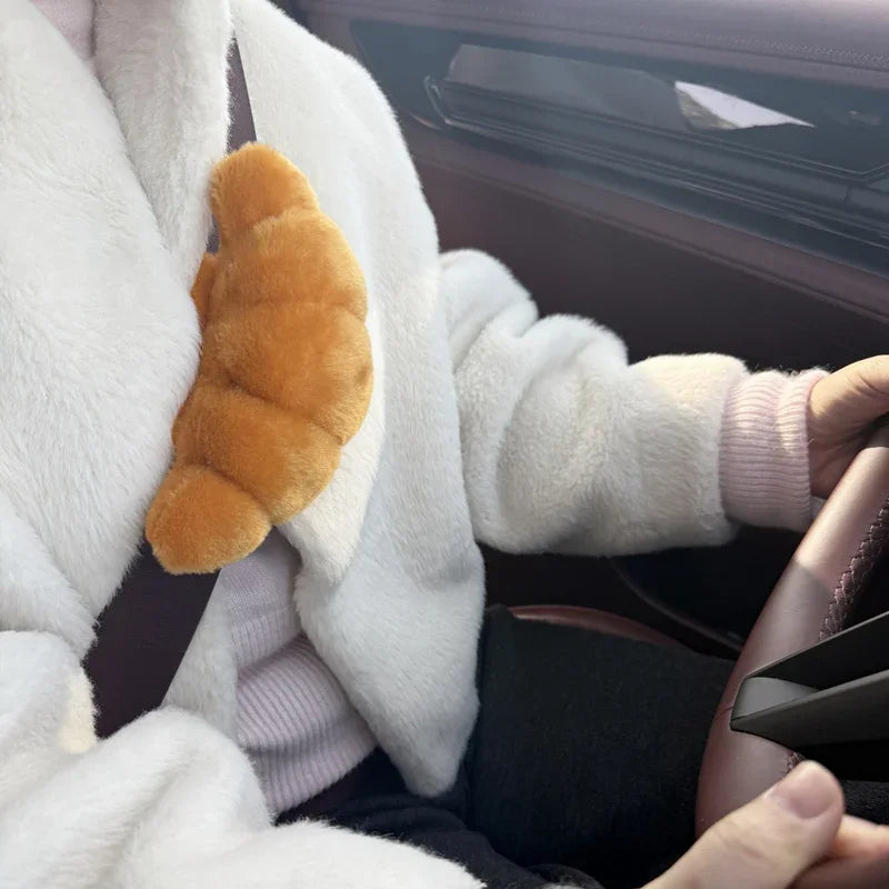 Cute Croissant Car Headrest Neck Premium Quality Replacement Accessory