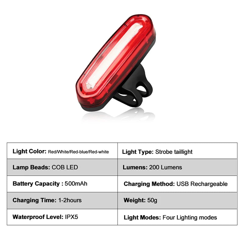 Cycling Tail Light Outdoor Highlight Premium Quality Replacement Accessory