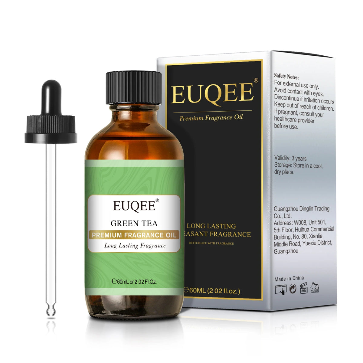 EUQEE Premium Fragrance Oil 60ml Glass Dropper Candle Soap DIY 13 Scents