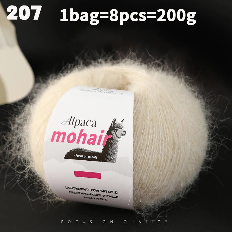 Yarn, Long-Pile Texture for Knitting Gloves, Hair Ties & Creative Crafts