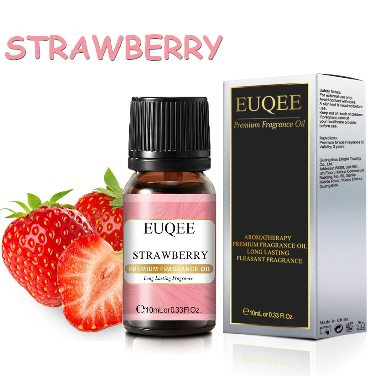 EUQEE 10ml Sweet Fruit Fragrance Oil — 8 Scents for Candles & Soap