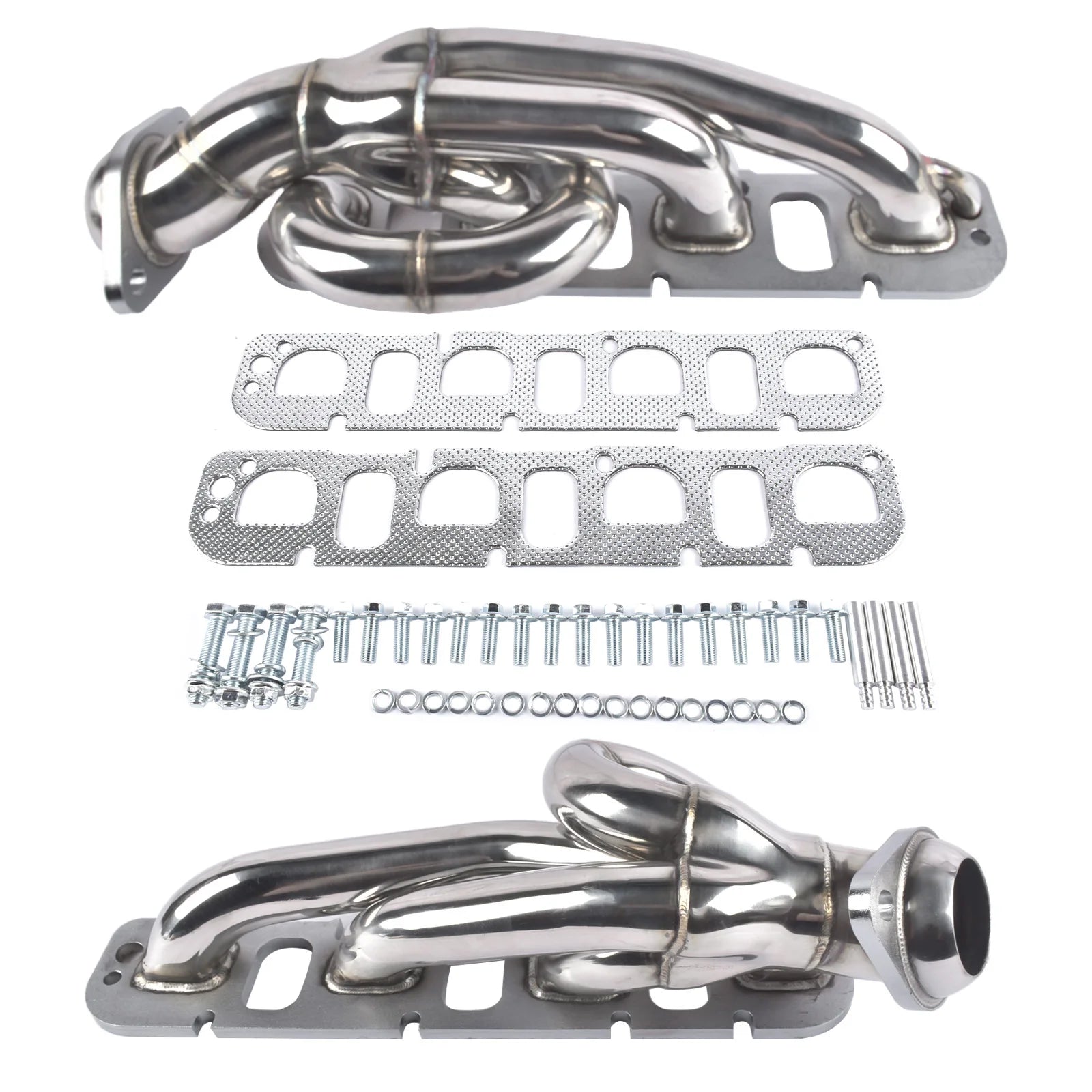 Stainless Steel Shorty Exhaust Headers Kit for 2009-2017 Dodge Ram 1500 5.7L V8 HEMI