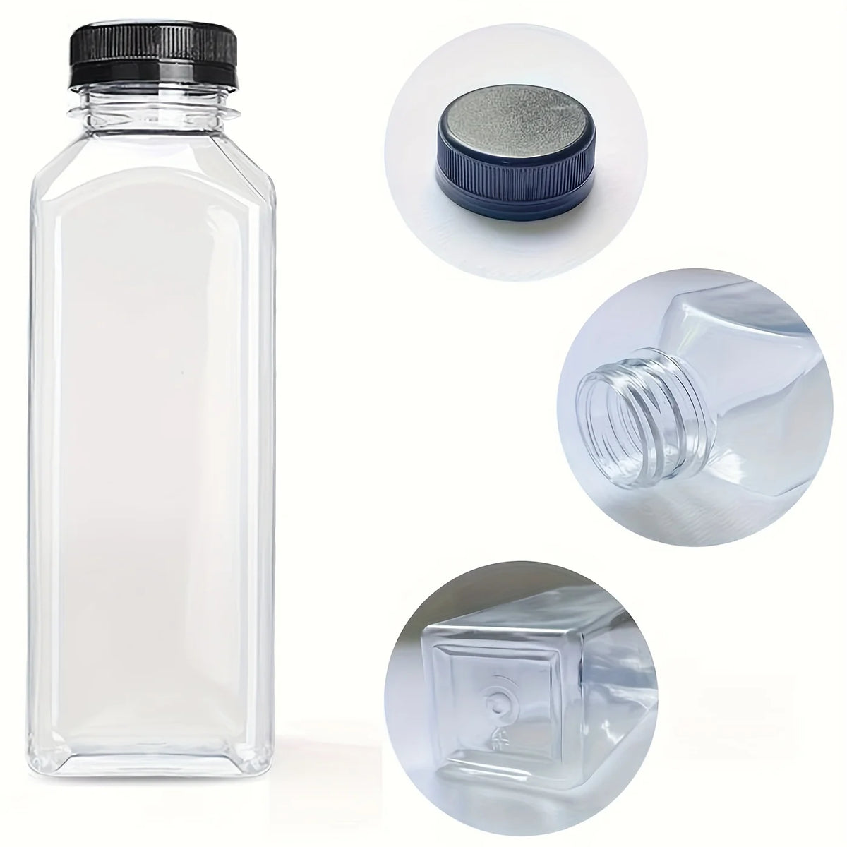Bottles Empty Clear Plastic Bulk Containers 10 Pack