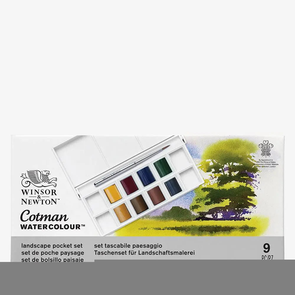 Winsor & Newton Cotman Watercolor Paint Set — Half Pan & Tube Sets