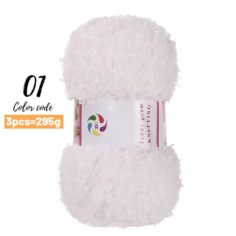 Yarn, Teddy-Style Faux Fur for Scarves, Sweaters, Bags & Cozy Home Crafts