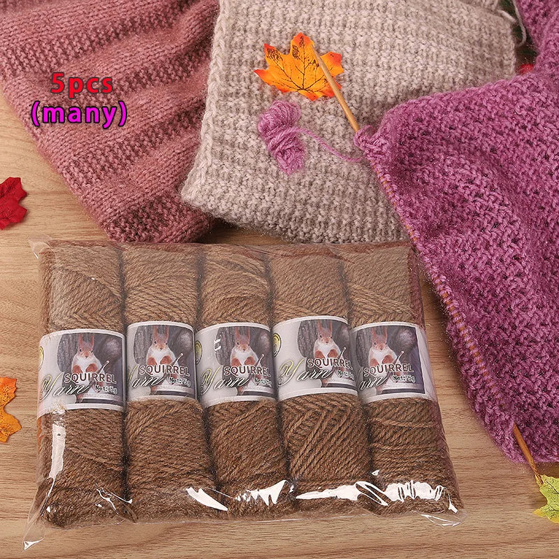 Yarn, Thick Textured for Handmade Hats, Scarves, Coats & Creative Gifts