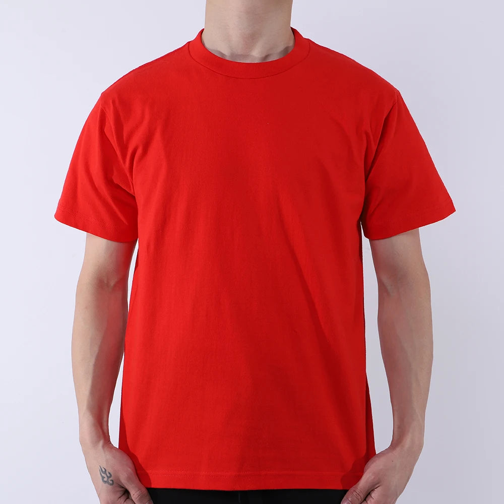 T-Shirt Unisex Cotton Solid Color Oversized Basic Tee 14 Vibrant Colors