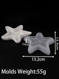 DIY Concrete Starfish Starage Tray Silicone Mold Candle Holder Plaster Molds Shell Conch Resin Flowerpot Craft Making Home Decor