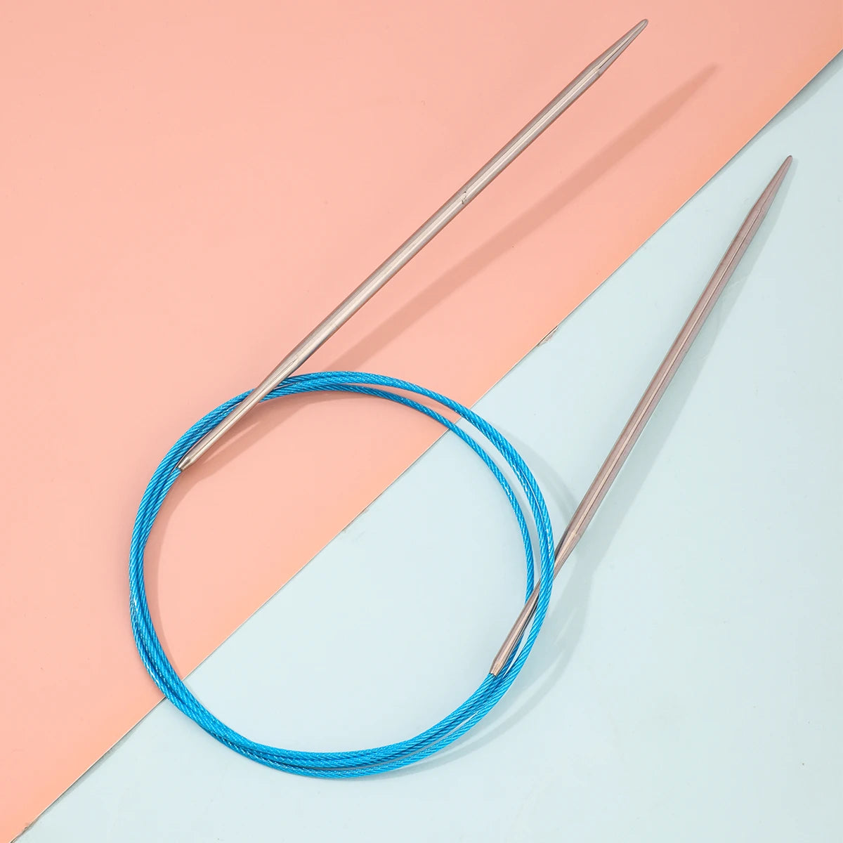 Knitting Needles, Stainless Steel Circular for Handmade Sweaters & Scarves