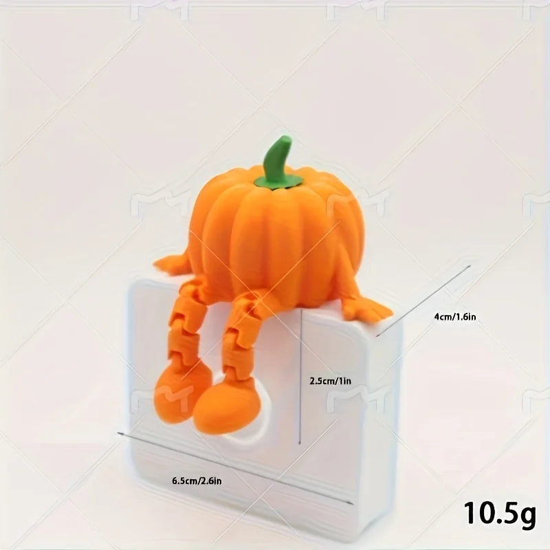 1pc Mini Pumpkin Desktop Ornament Halloween Thanksgiving Party Decoration Joint Mobile Pumpkin Cute Festival Gift Party Favors
