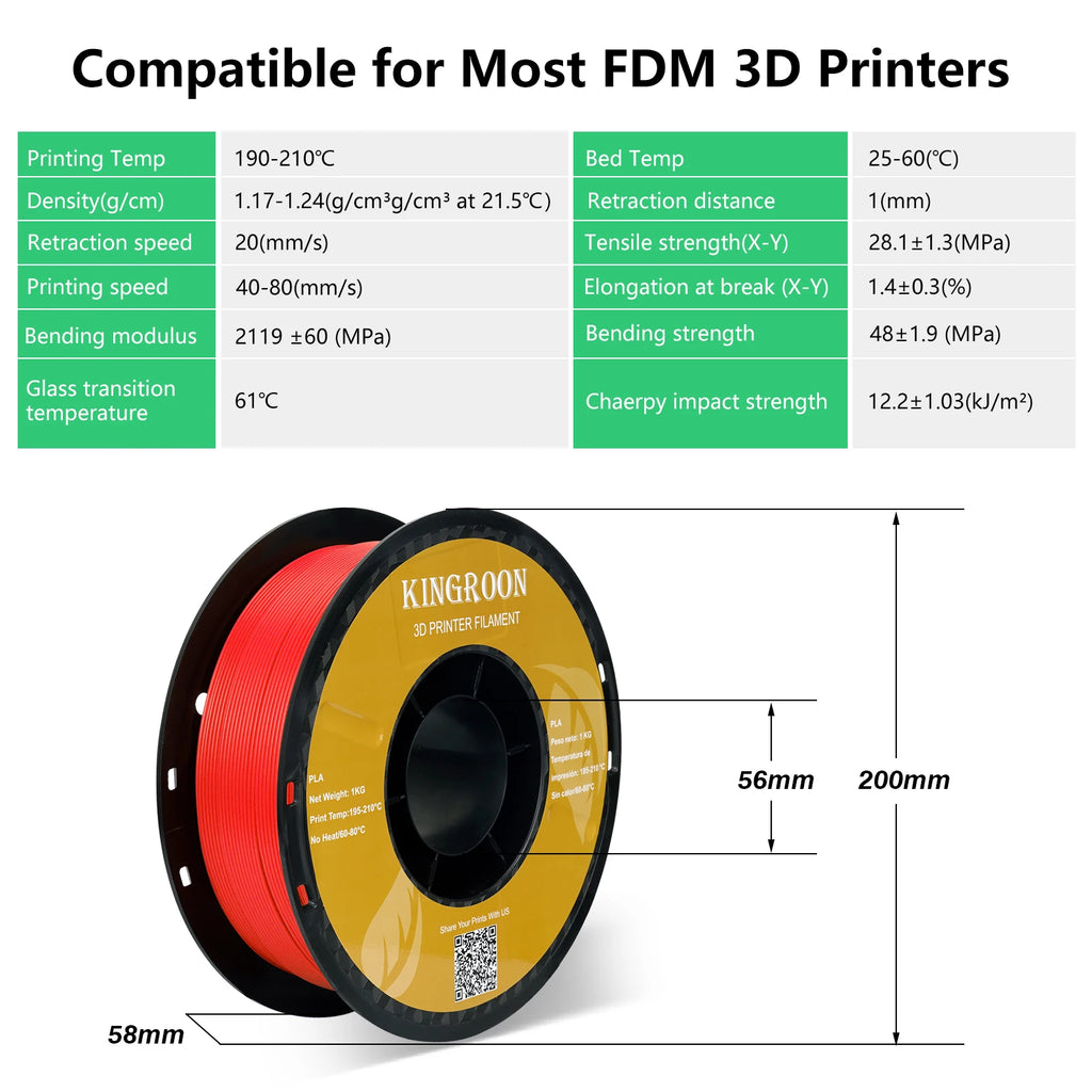 5KG PLA PETG TPU Filament 1.75mm High Quality 3D Printing Material Degradable Eco-friendly For 3D Printer Plastic 5 Rolls