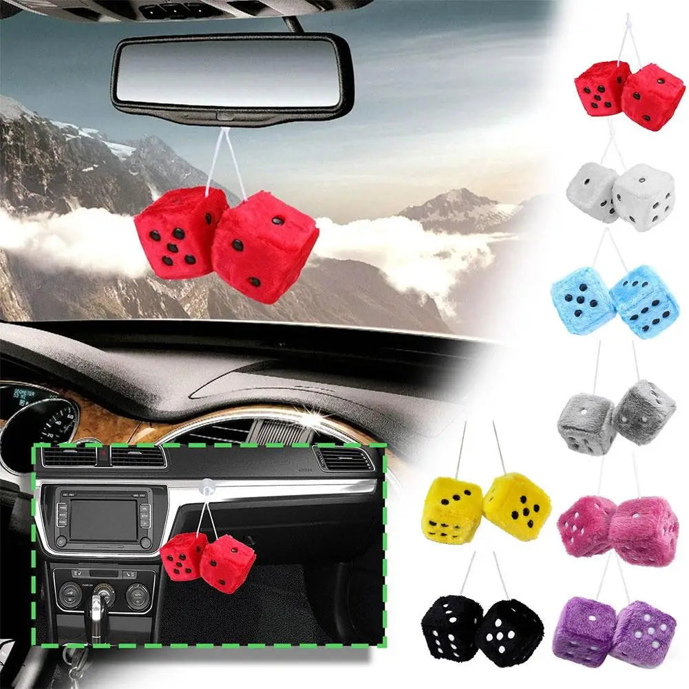 Big Long Hair Hot Stamping Car Dashboard Ornament Decoration