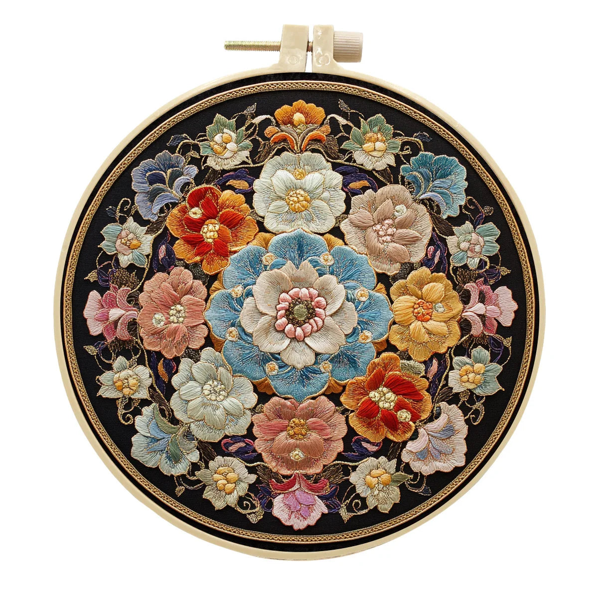 Embroidery Kit, Floral Patterns for Beginner Needlework & Handmade Crafts