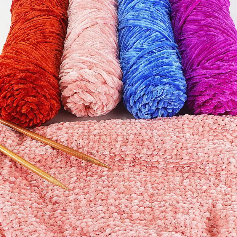 Yarn, Fine Chenille for Sweaters, Scarves, Hats, Rugs & Cushion Crafts