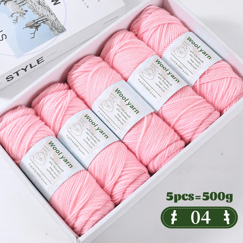 Yarn, Thick Rainbow Gradient for Coats, Scarves, Gloves & Creative Knitwear