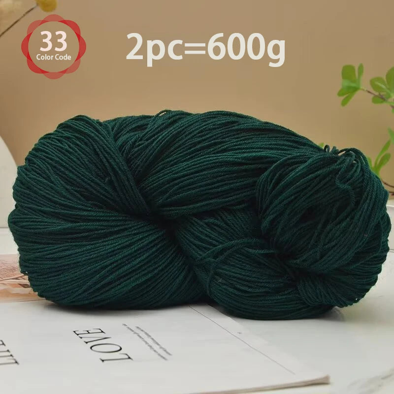 Yarn, Medium-Fine for Knitting Sweaters, Scarves, Vests & Handmade Blankets