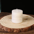 Pillar Candle White Handmade Paraffin Wax for Dinner and Wedding Table Decor