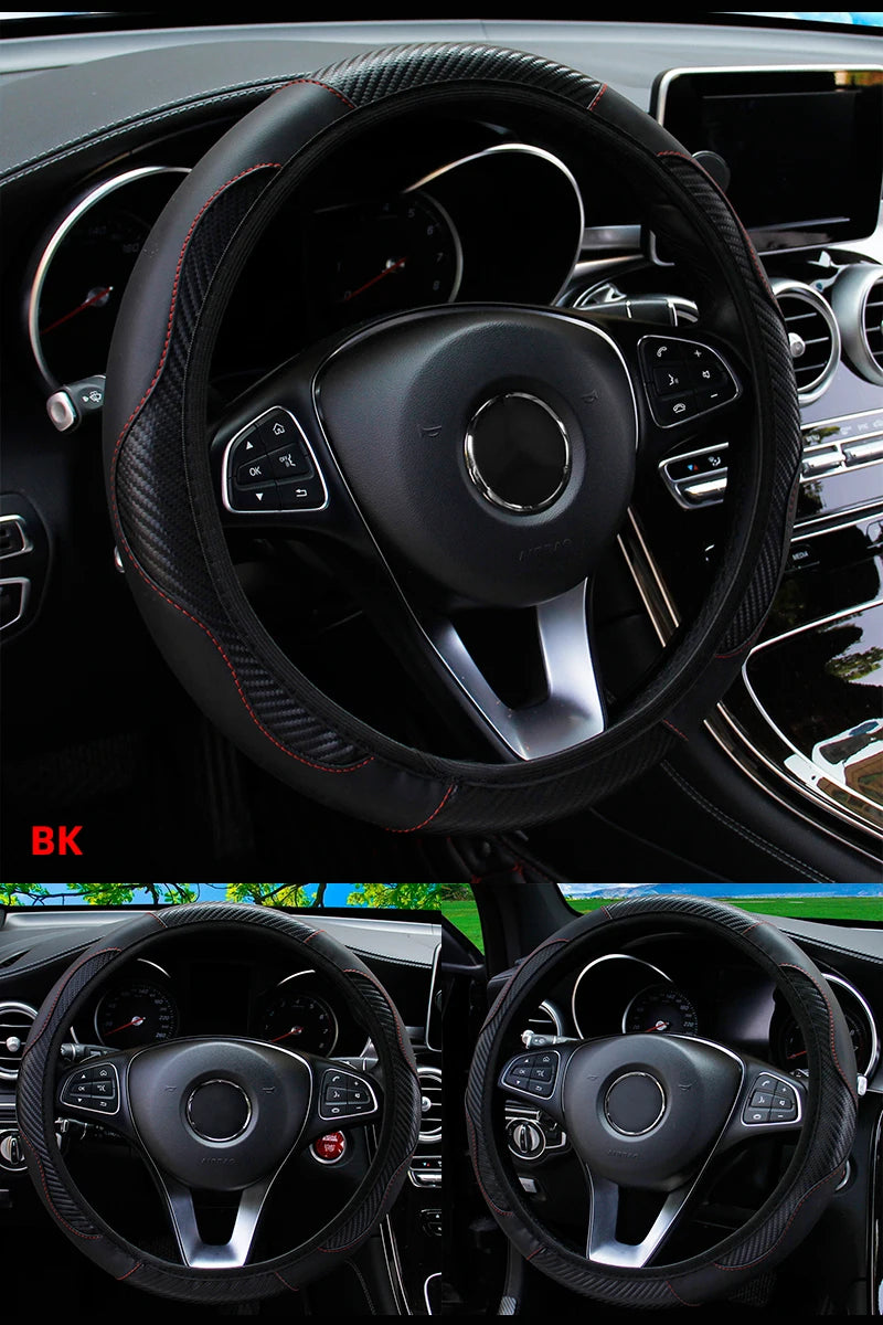 Car Steering Wheel Cover Breathable Steering Wheel Cover Anti-Slip Comfort