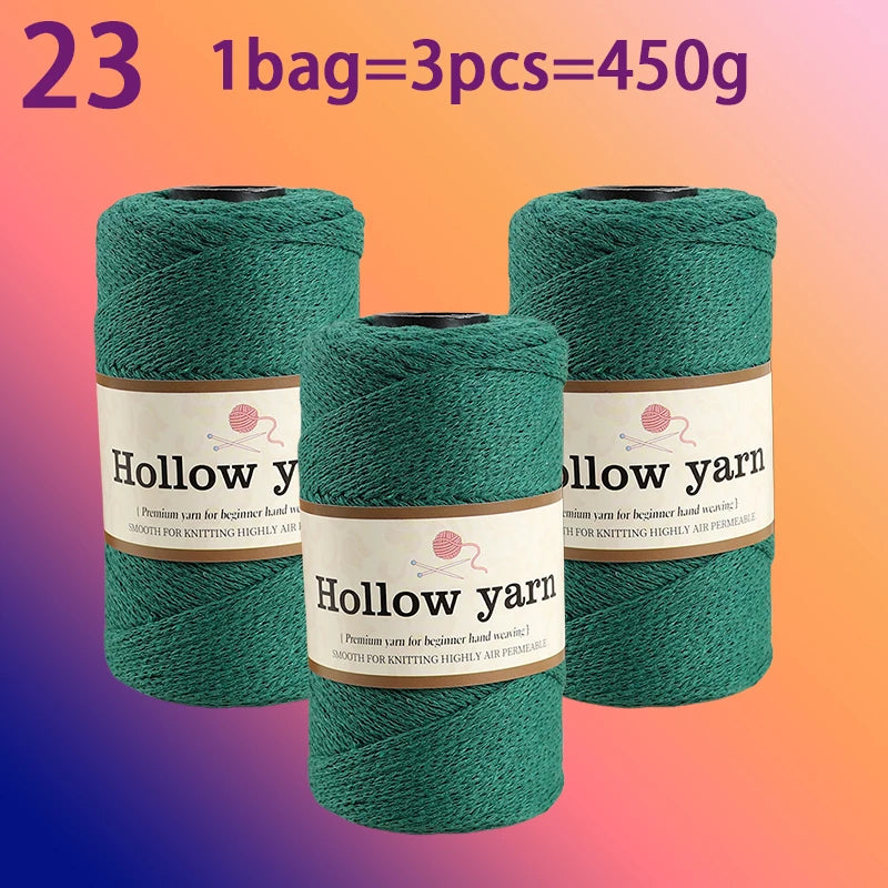 Yarn, Hollow Cord for Bags, Storage Baskets, Floor Mats & Hanging Crafts