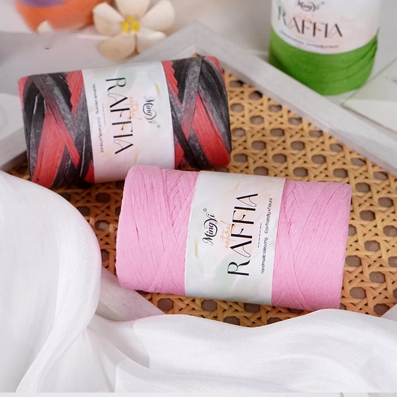 Yarn, Raffia-Style for Handmade Hats, Bags, Floor Mats & Storage Crafts