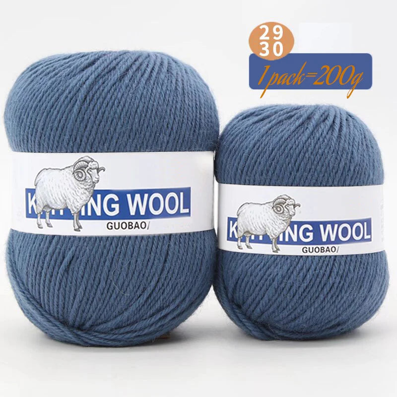Yarn, Medium Thickness for Knitting Sweaters, Coats, Scarves & Winter Hats