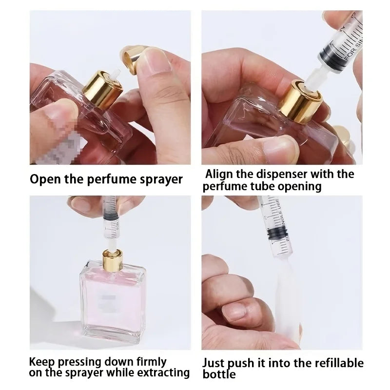 Perfume Refill Syringes Plastic Cosmetic Bottle Filling Dispenser Tools
