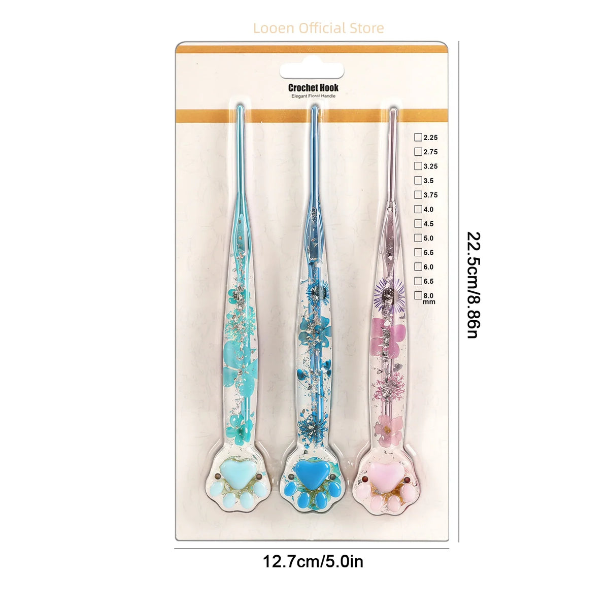 Crochet Hooks, Macaron Cat Paw Handles for Handmade Yarn & Craft Projects