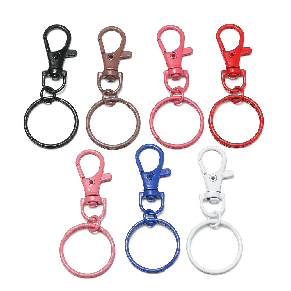 Keyrings Adjustable Buckle Colorful Lobster Clasps DIY Jewelry Making